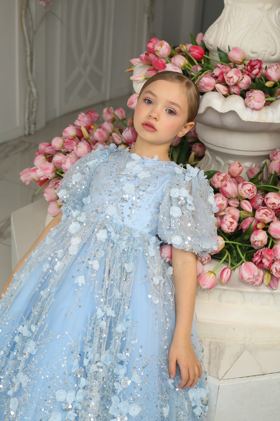 Aqua Diamond Dress - Made To Order