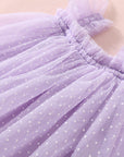 Swiss Dot Tutu Dress - Lilac