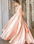 Adeline Mikado Satin Dress - Made to order