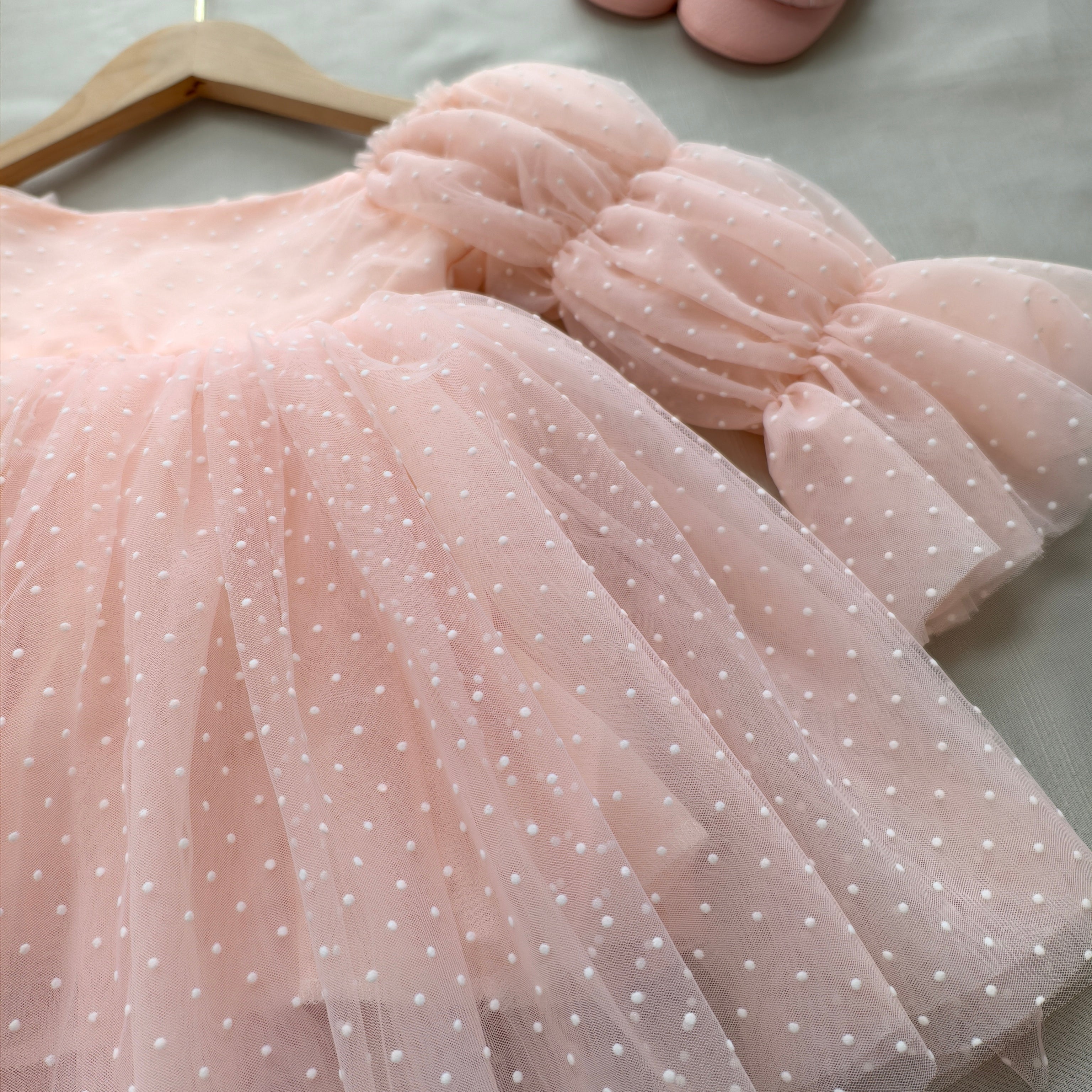 Pink Princess Swiss Dot Dress