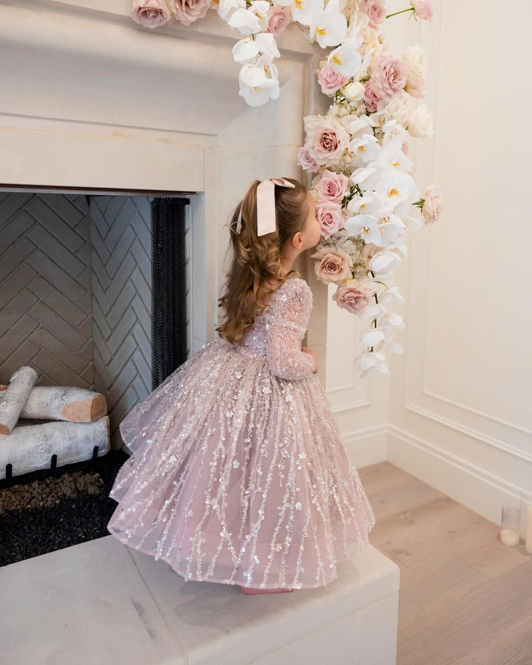 Lola Knee Length Luxe Dress - Lilac (Made to order) MK002