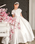 Adeline Mikado Satin Dress - Made to order