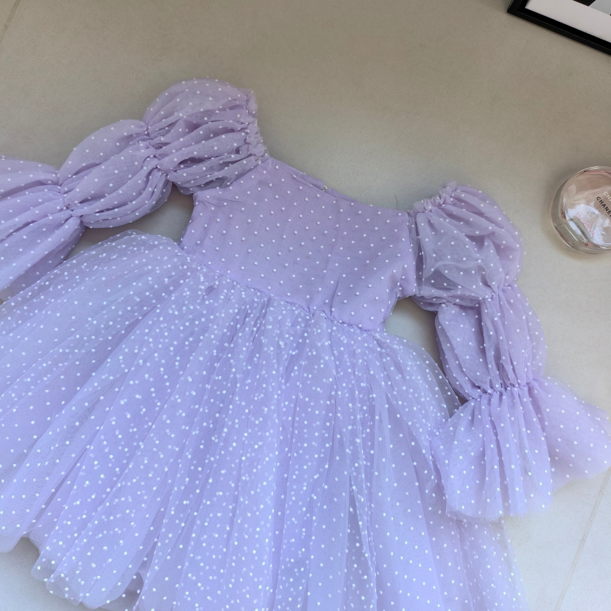 Purple Princess Swiss Dot Dress - 6 Months - 5 Years