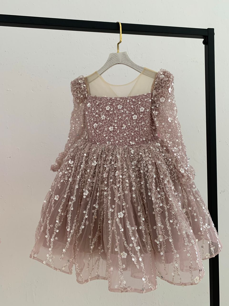 Lola Knee Length Luxe Dress - Lilac (Made to order) MK002