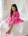 Hot Pink Butterfly Party Dress
