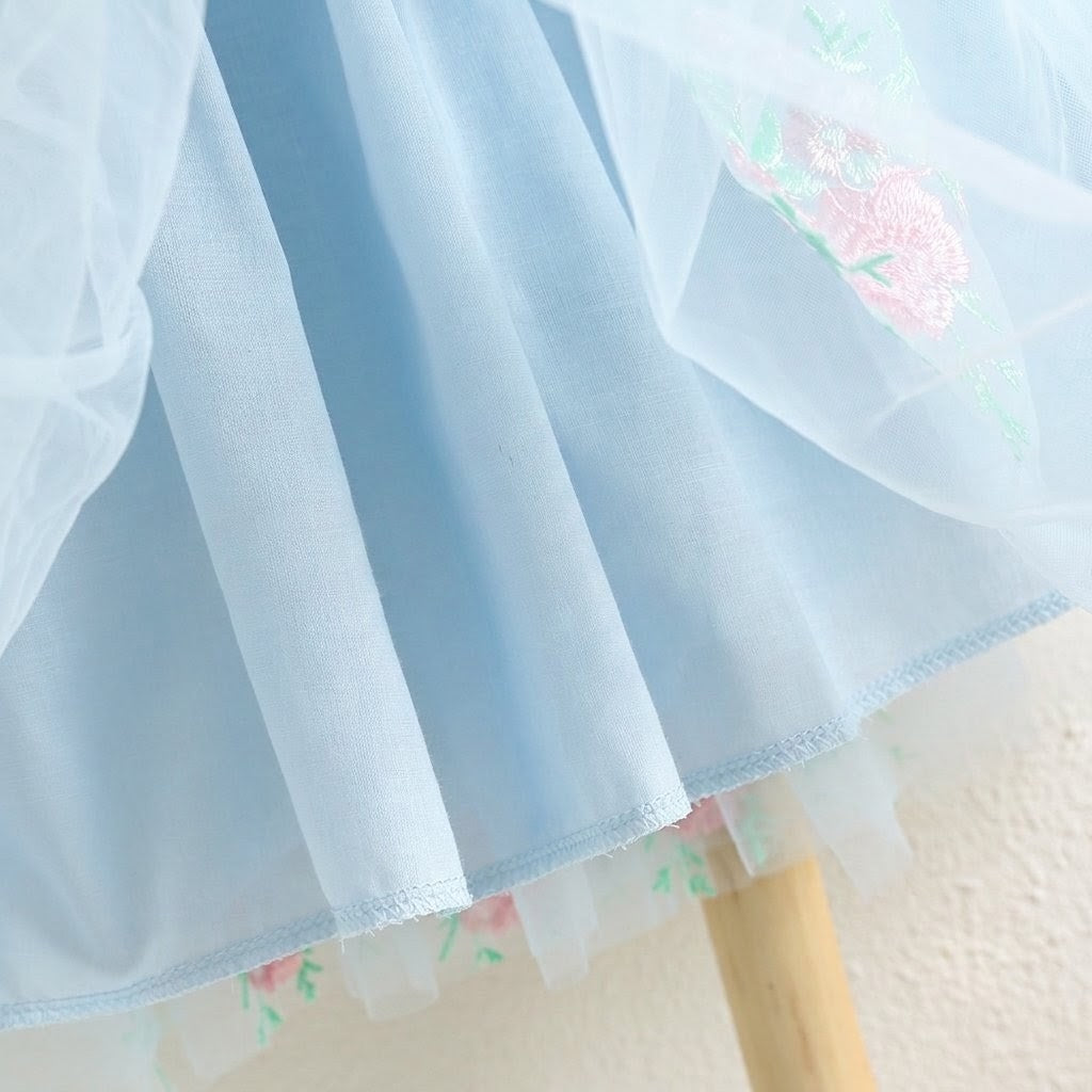 Rose Princess Dress - Blue (Pre-Order 1 week)