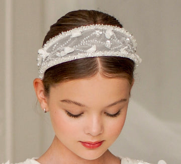 Ivory Embroidery Handmade Hairband