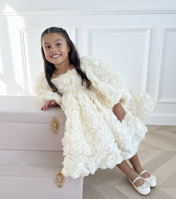 Rose Dress - Ivory (Made to order) MK033