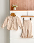 Girls Knit Cardigan & Knit Pants