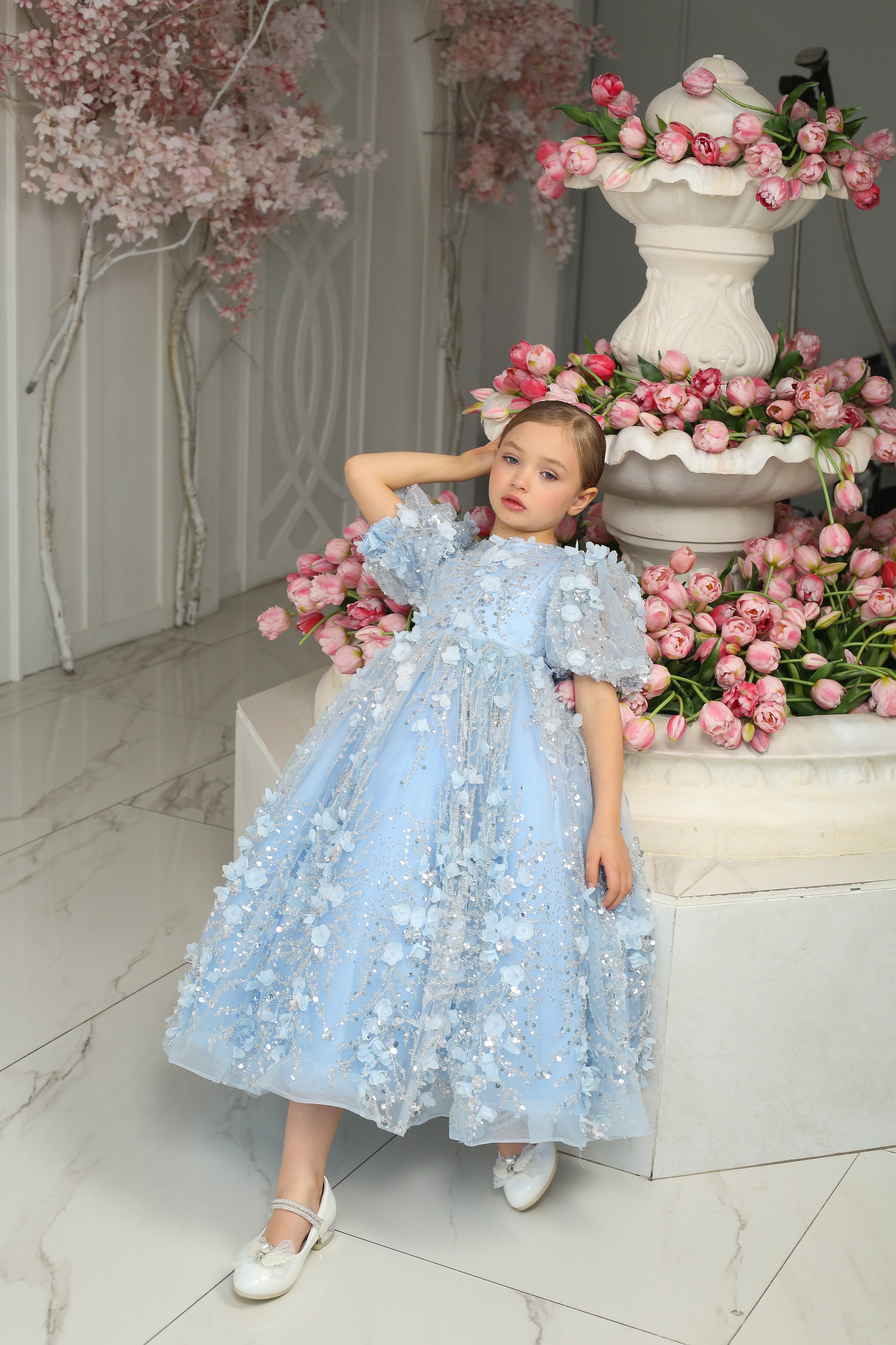 Aqua Diamond Dress - Made To Order MK026