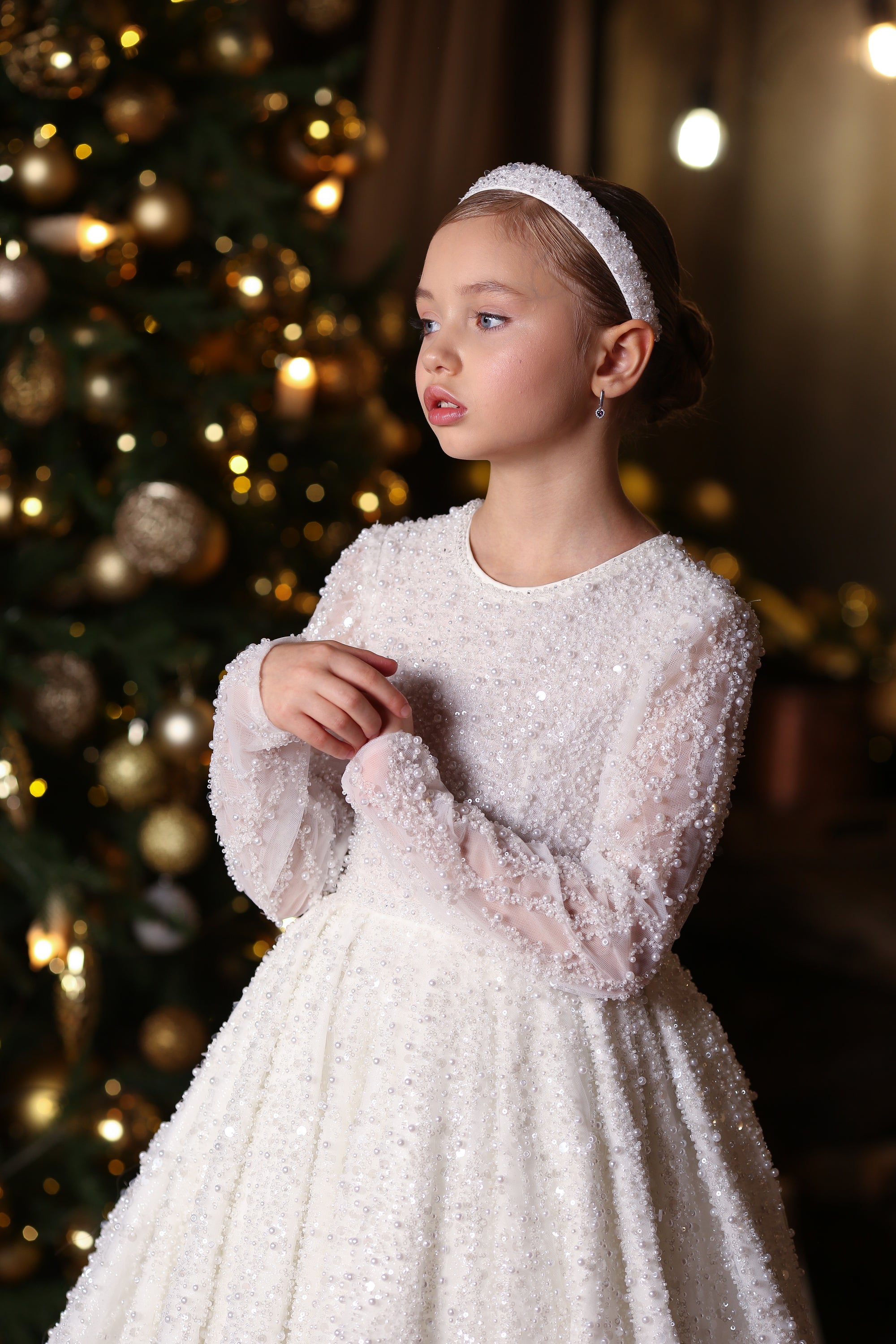 Diamond Sparkle Dress &amp; Hairband (Made To Order) MK050