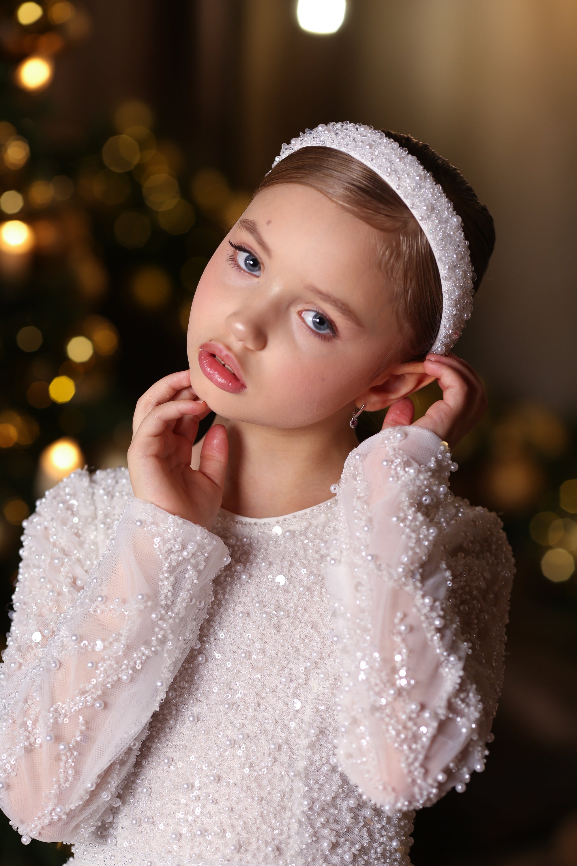 Diamond Sparkle Dress &amp; Hairband (Made To Order) MK050