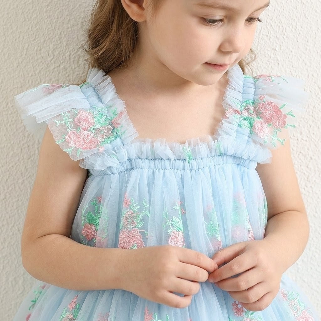 Rose Princess Dress - Blue (Pre-Order 1 week)