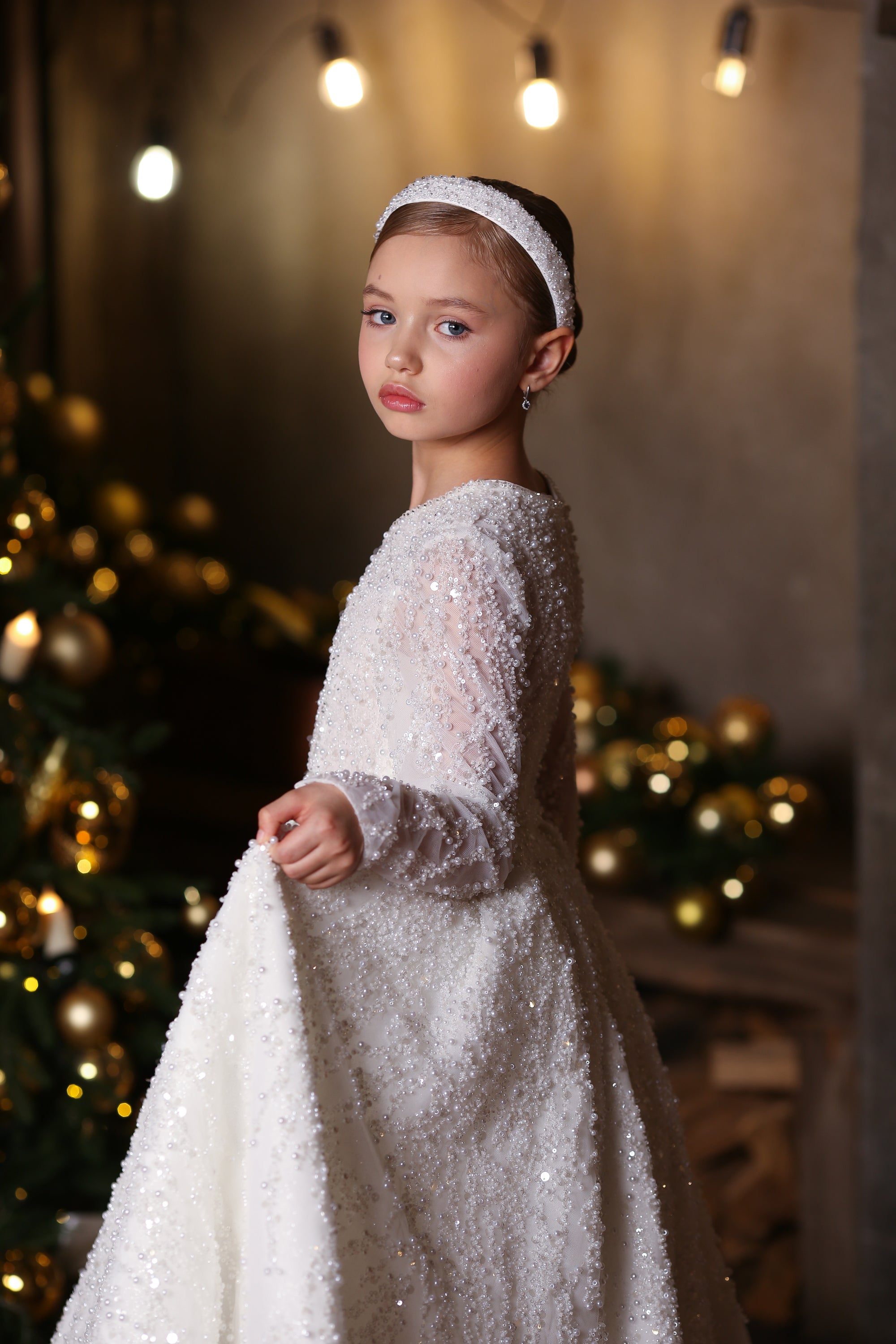 Diamond Sparkle Dress &amp; Hairband (Made To Order) MK050