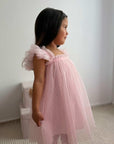 Swiss Dot Tutu Dress - Pink