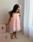 Swiss Dot Tutu Dress - Pink
