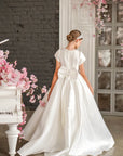 Adeline Mikado Satin Dress - Made to order