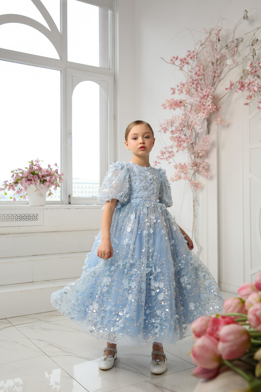 Aqua Diamond Dress - Made To Order