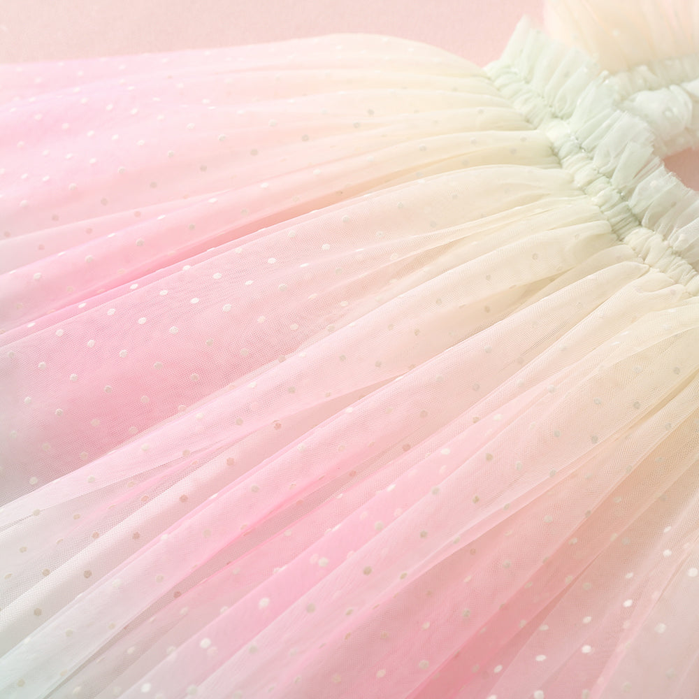 Swiss Dot Tutu Dress - Rainbow