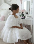 Rose Dress - White (Made to order)