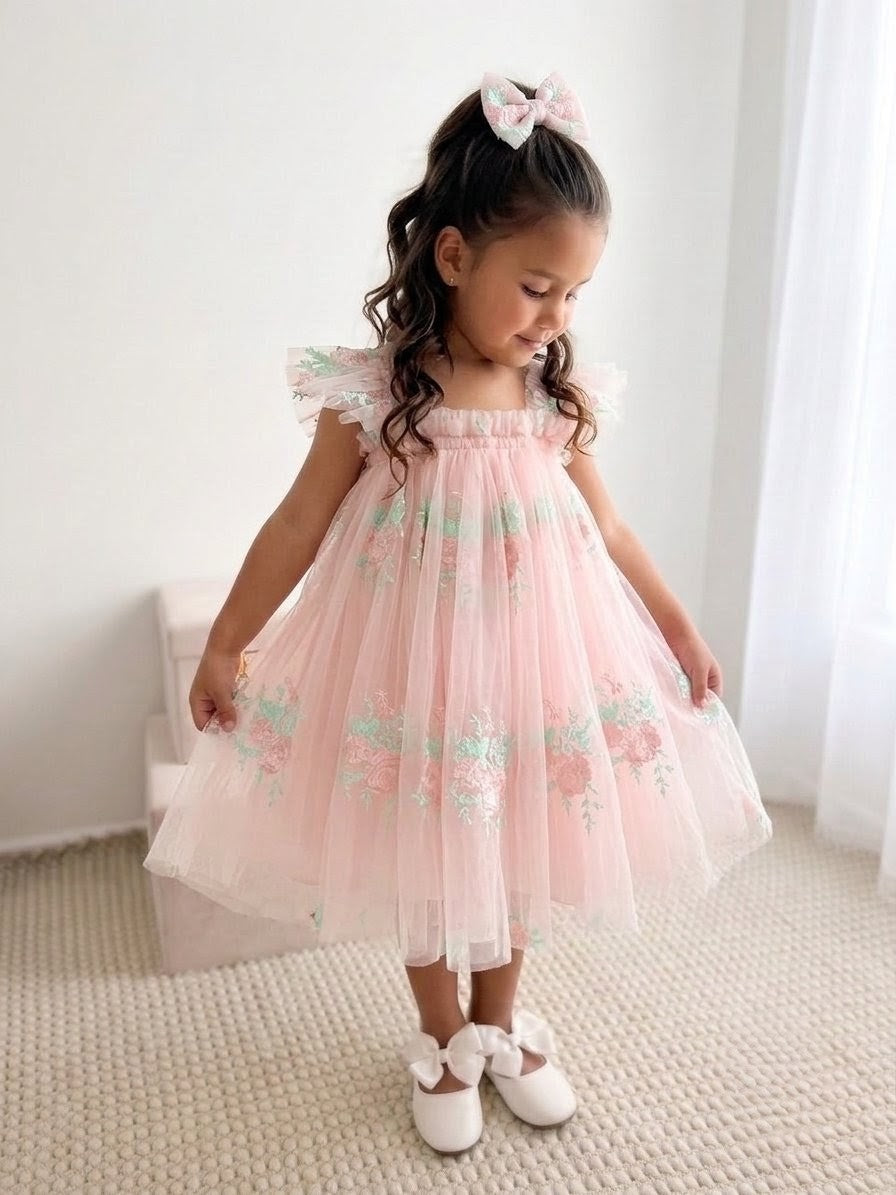 Rose Princess Dress - Pink (Pre-Order 1 week)