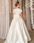 Adeline Mikado Satin Dress - Made to order