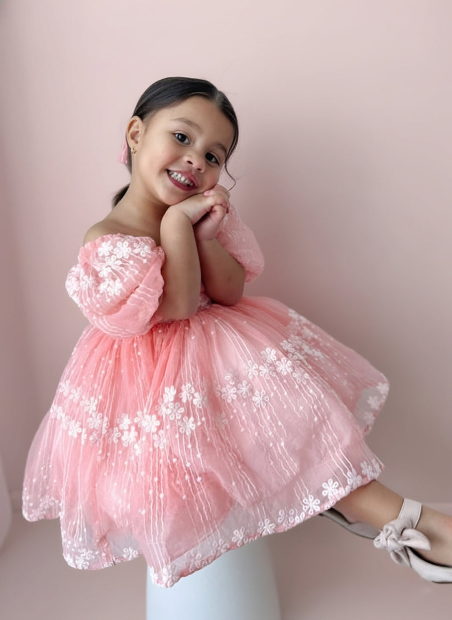Enchanted Princess Dress & Hair Bow (Made to order) MK014