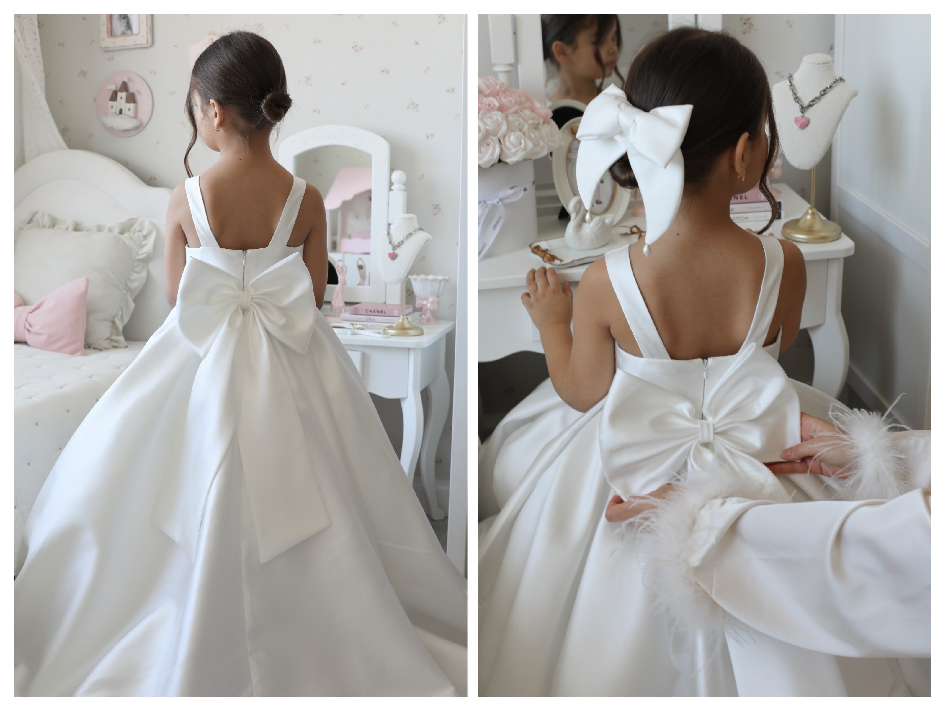 Sophia Mikado Flower Girl Dress MIK & ME Exclusive (Made to order) MK003