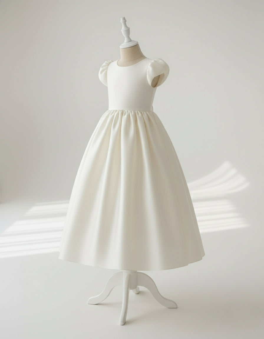 Belle Satin Girls Dress MIK & ME Exclusive (Made to order)