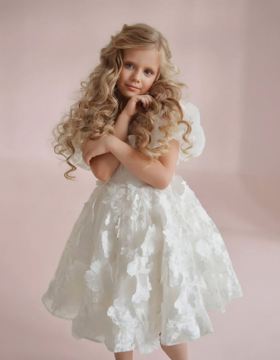 Hope-Kleid und Haarschleife (Auf Bestellung gefertigt)