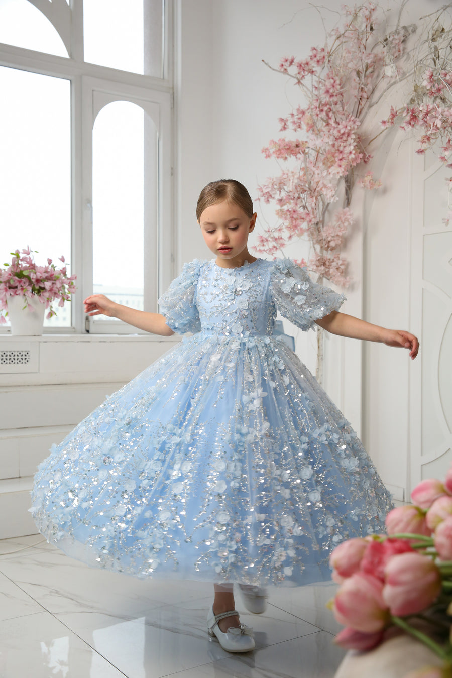 Aqua Diamond Dress - Made To Order