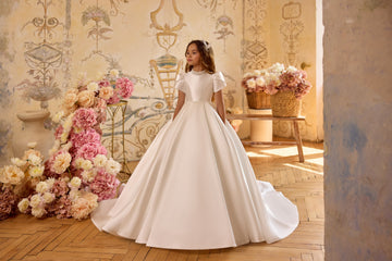 Eleanora Mikado Dress - Ivory (Made to Order) Premium Collection