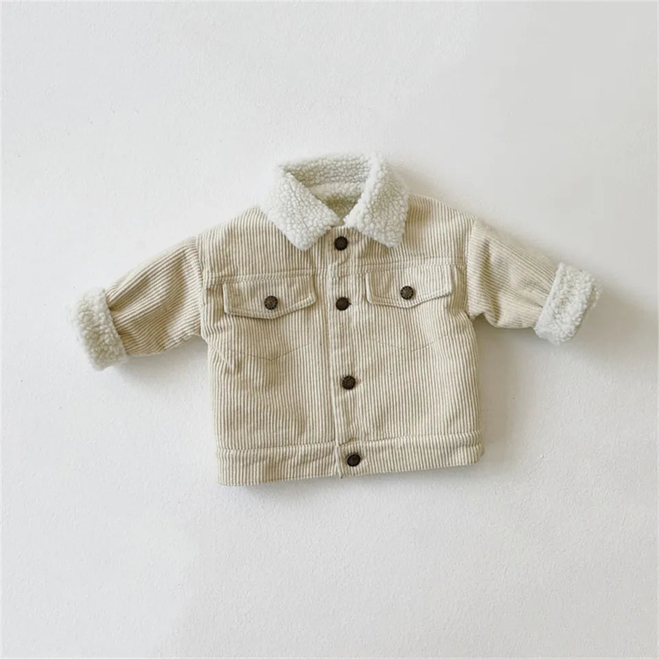 Cordjacke - Beige / Braun