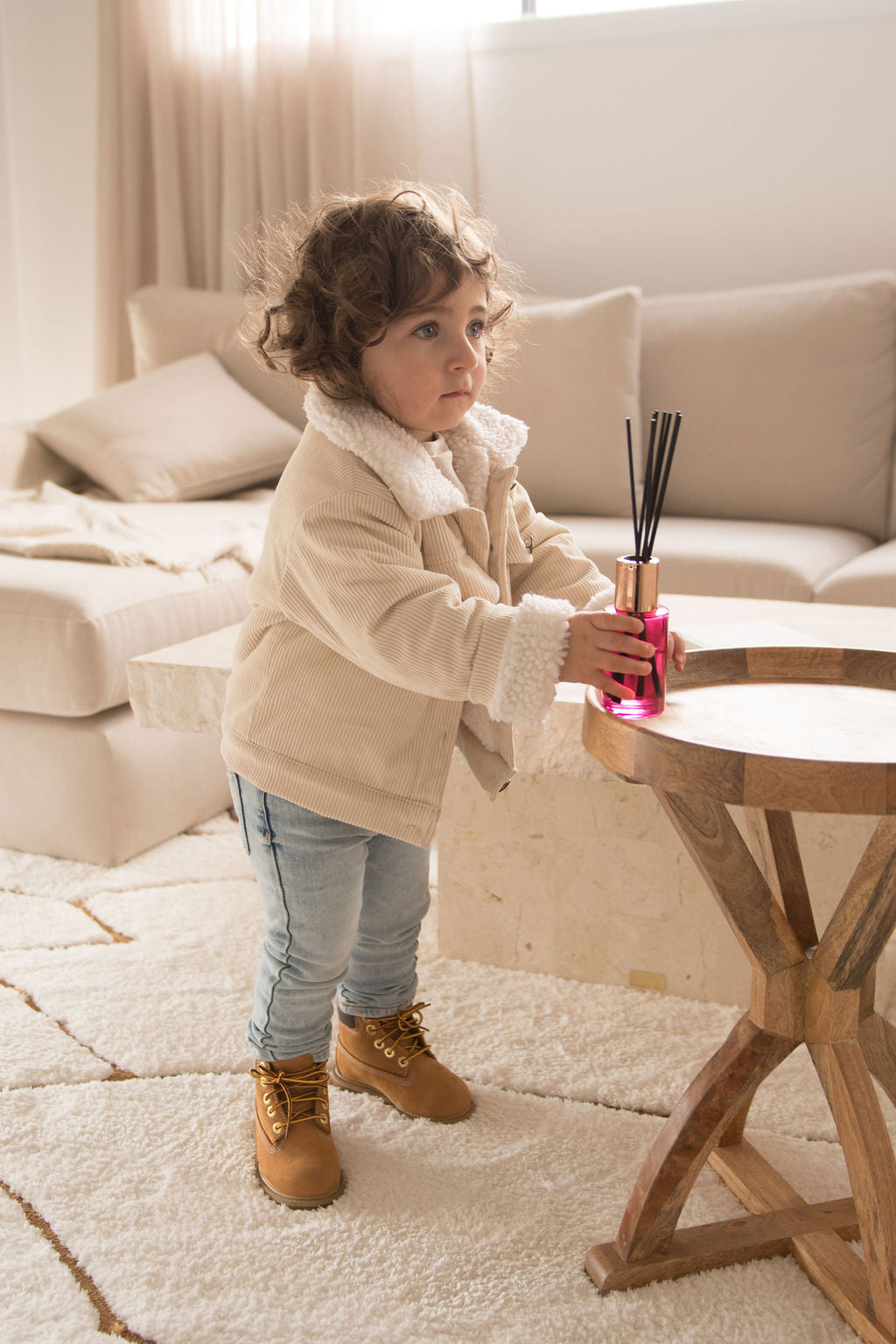 Corduroy Jacket - Beige / Brown