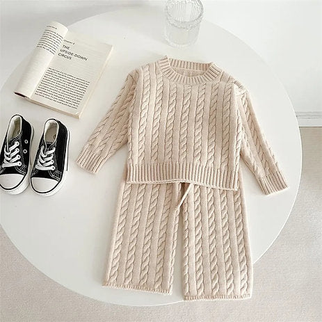 Neutral Knit Top and Pants
