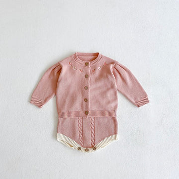 Farah Knit Cardigan & Suspenders