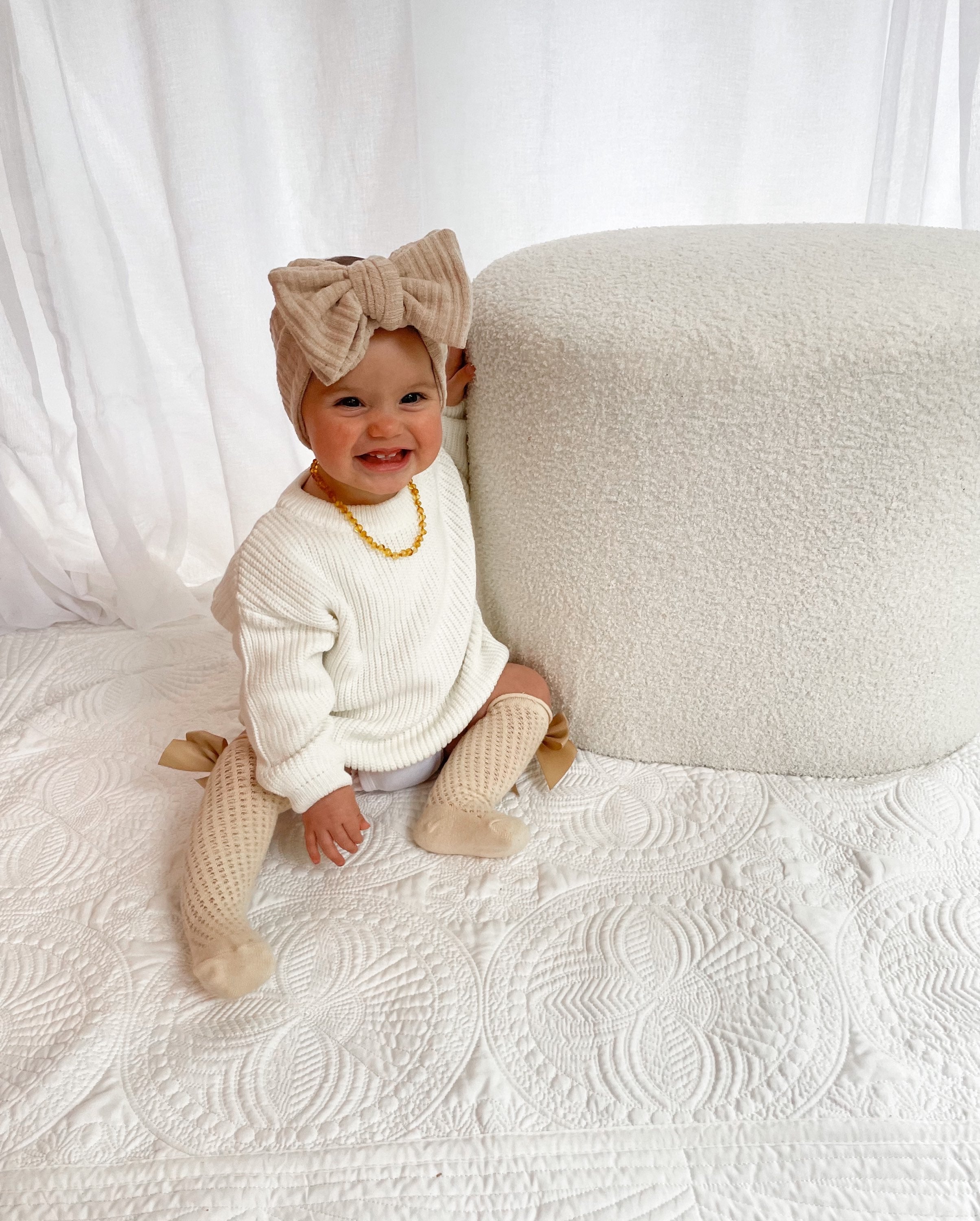 Klassischer Grobstrick - Weiß