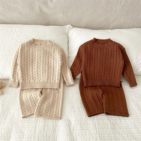Neutral Knit Top and Pants