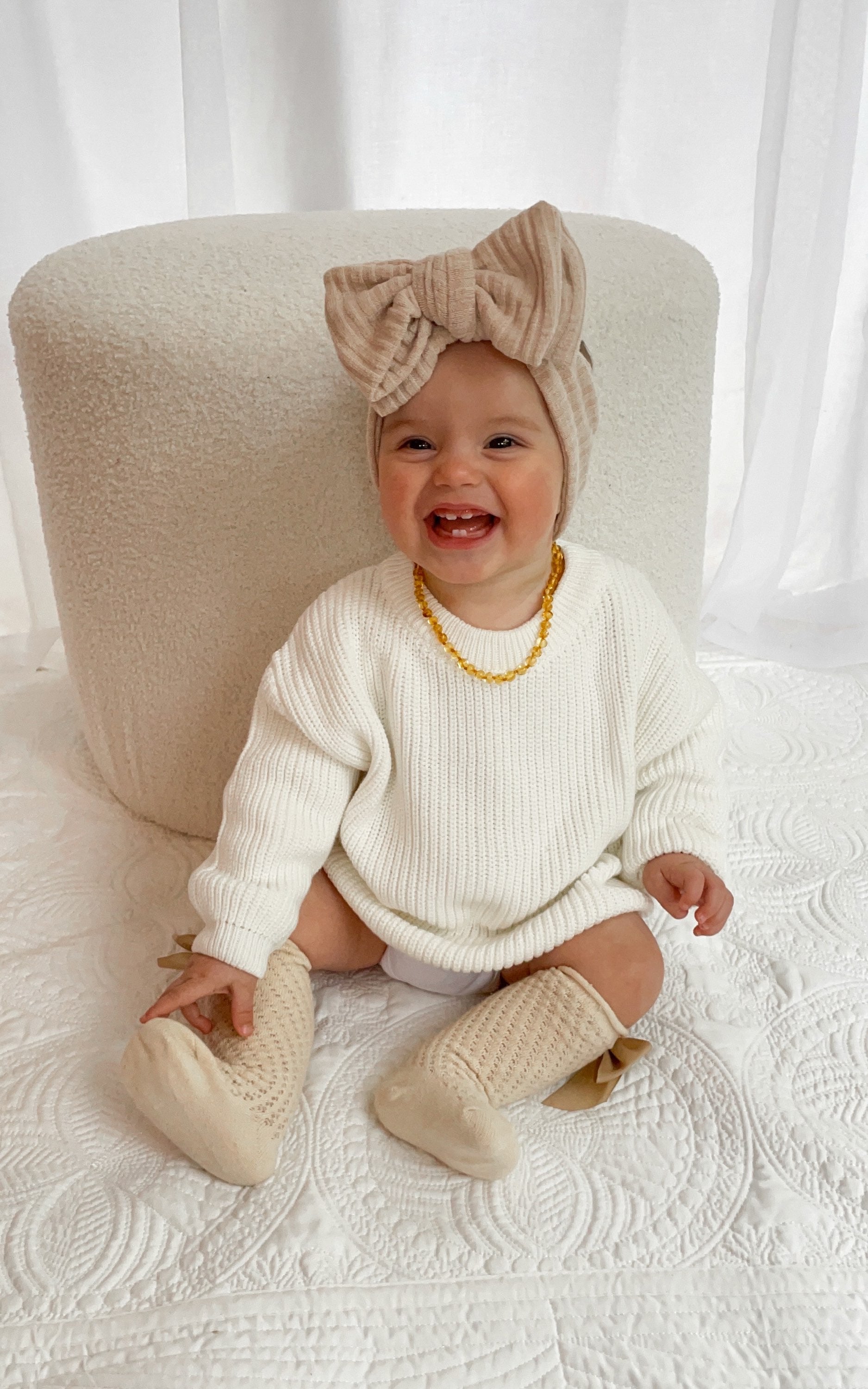 Klassischer Grobstrick - Weiß