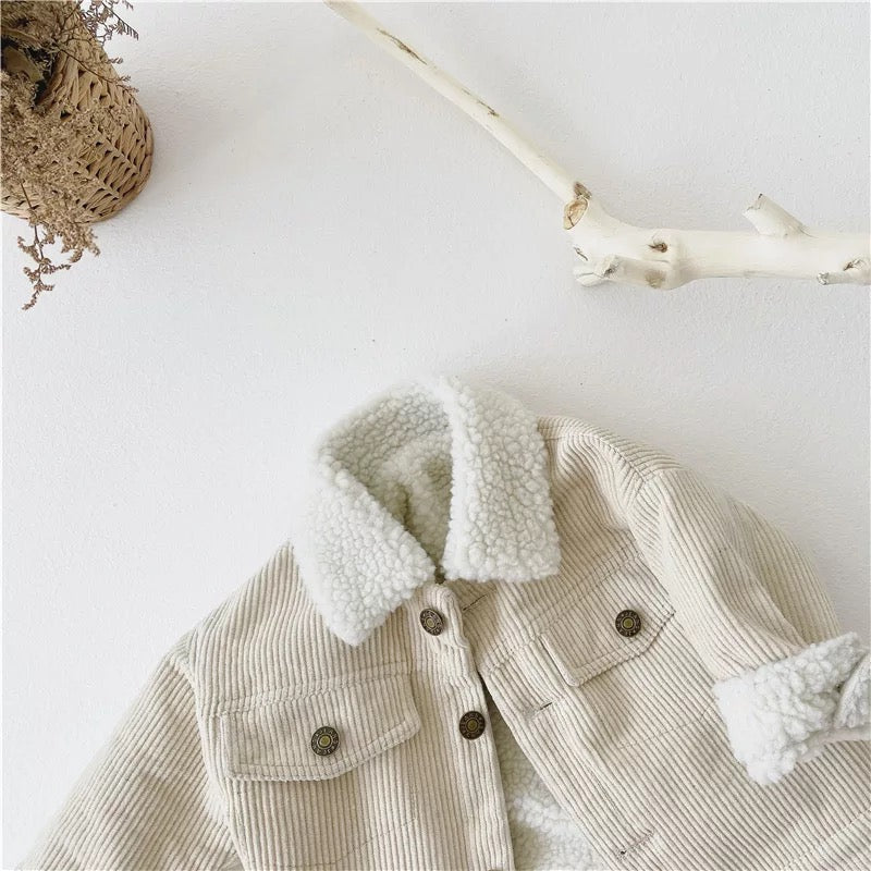 Cordjacke - Beige / Braun