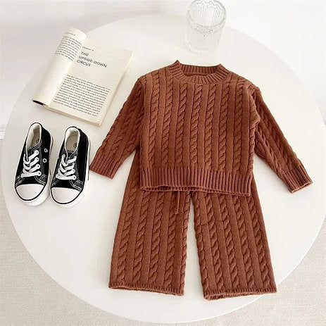 Neutral Knit Top and Pants