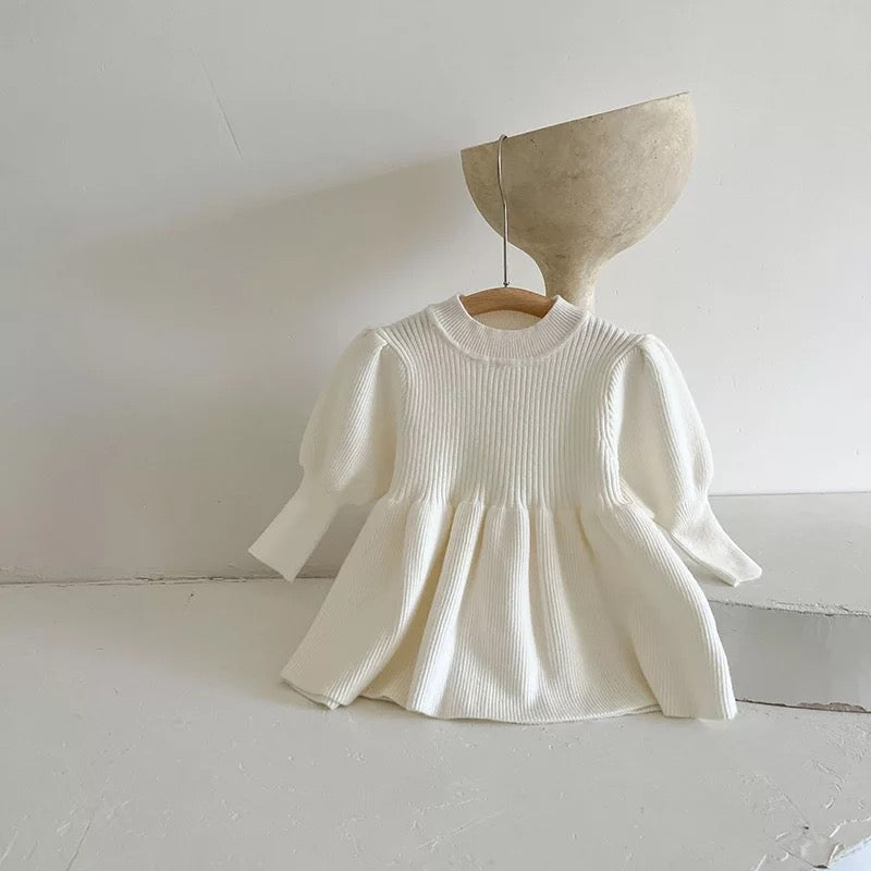 Alena Knit Dress - White