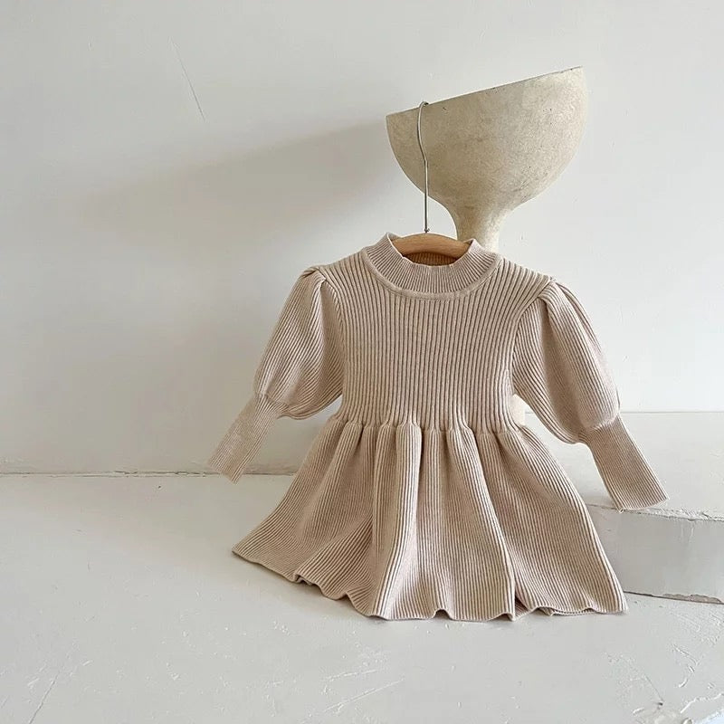 Alena Knit Dress - Beige